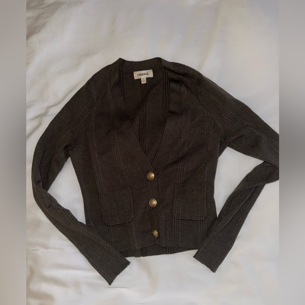 L’agence sweater cardigan v-neck XS
